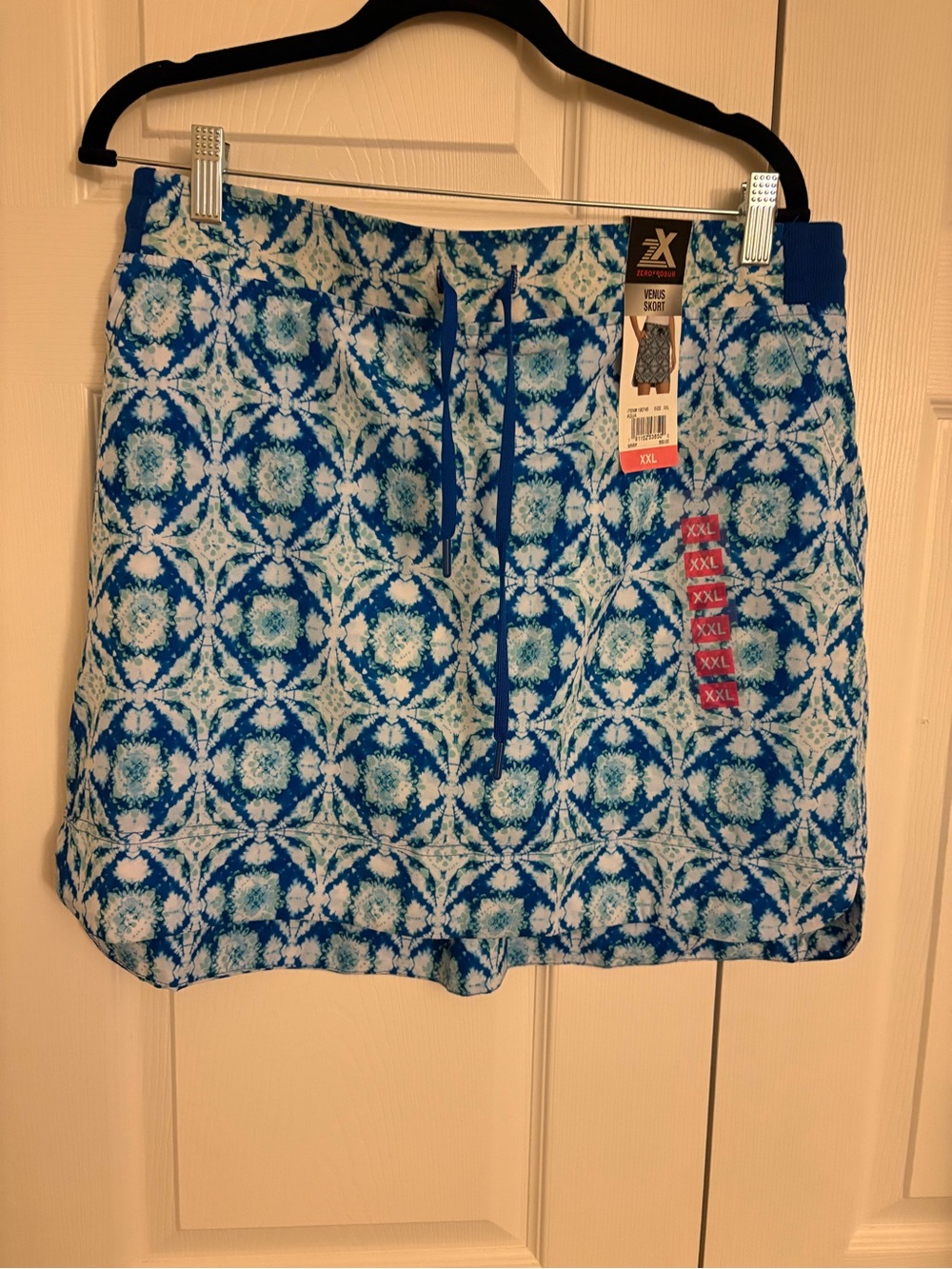 ZeroXposur Women’s Aqua Tie-Dye Skort Size XXL -New-